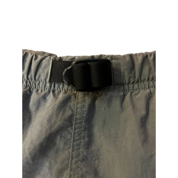 Vintage Columbia Nylon Belted Shorts Womens L Green Hiking Cargo Pockets - Picture 5 of 14